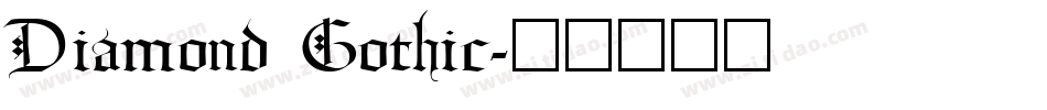 Diamond Gothic字体转换